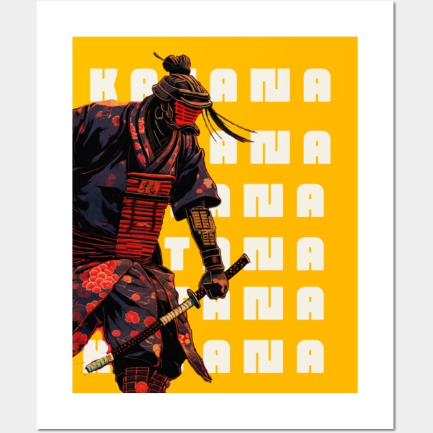 katana samurai Wall Art by Tanguarts